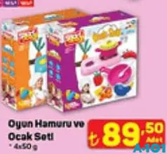 OYUN HAMURU VE OCAK SETİ 4X50 G OYUN HAMURU VE OCAK SETİ 4X50 G